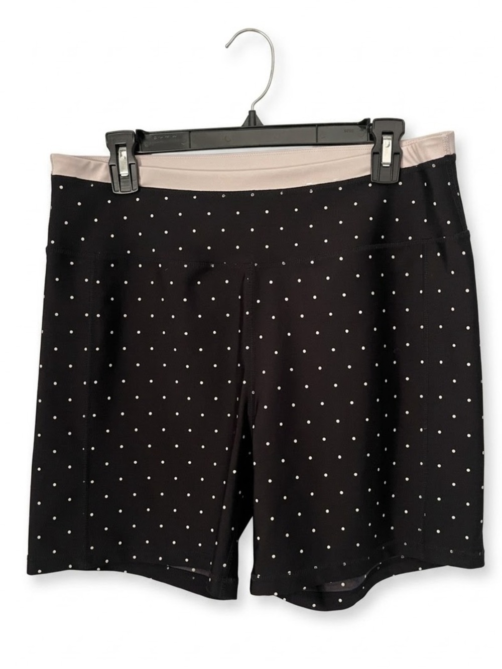 Xersion EverUltra Mini Polka Dot Fitted 6 Inch Athletic Biker Shorts Size XL